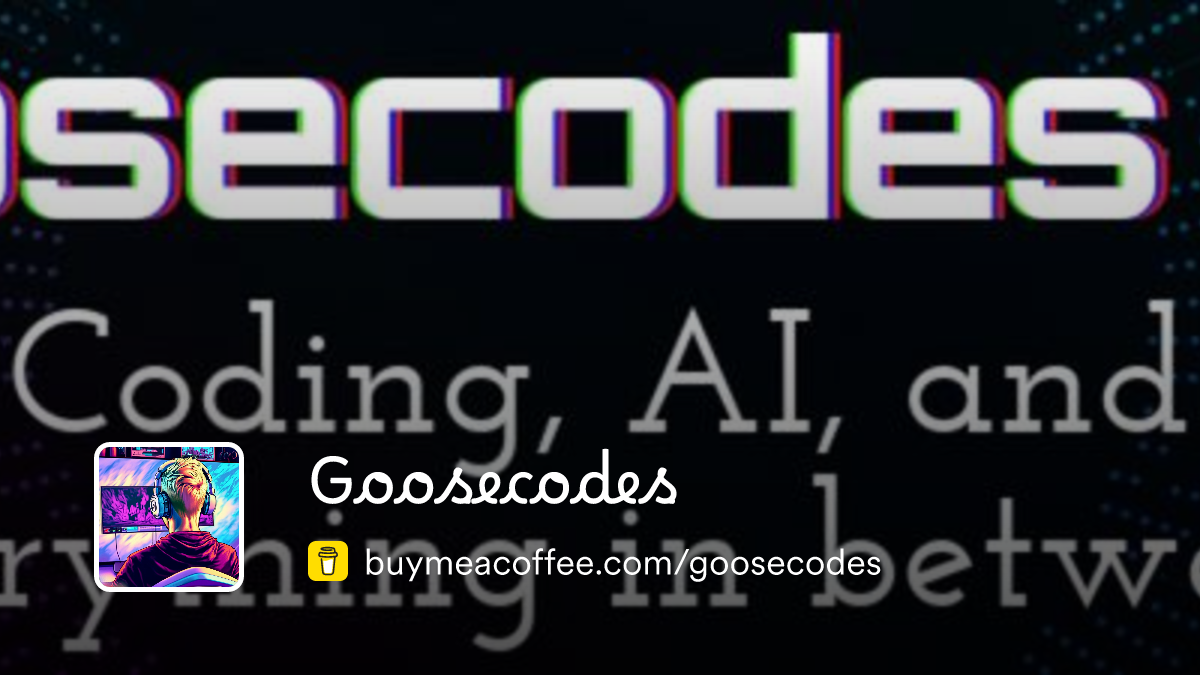 Goosecodes is making coding-study and gaming (german) streams ...