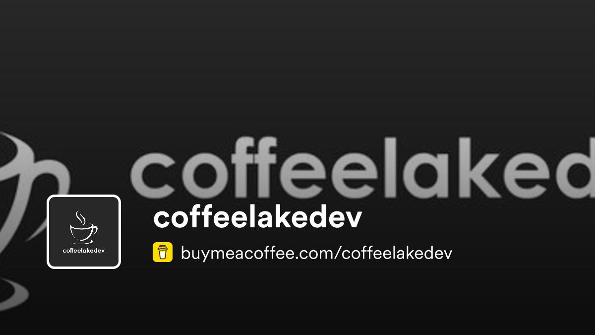 coffeelakedev - Buymeacoffee