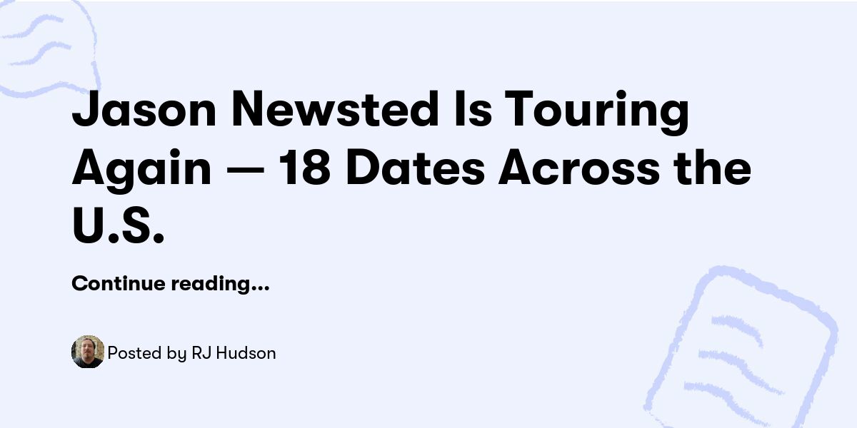 Jason Rj Jason Newsted Is Touring Again — 18 Dates Across the U.S. — RJ Hudson ...
