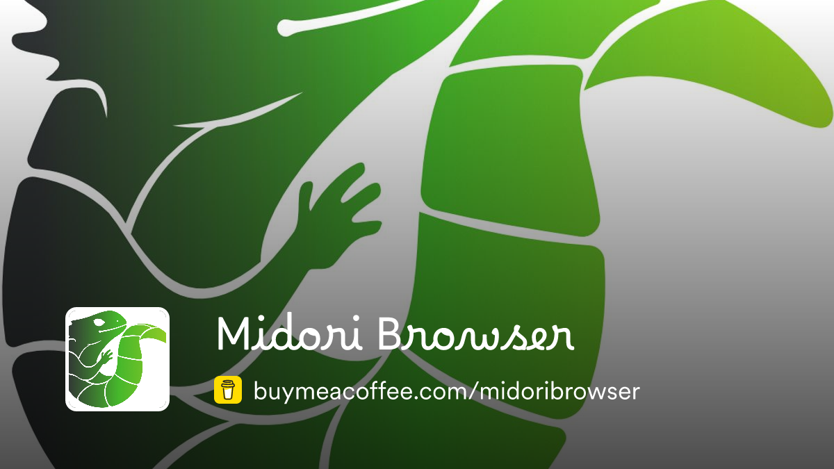 Midori Browser - Buymeacoffee