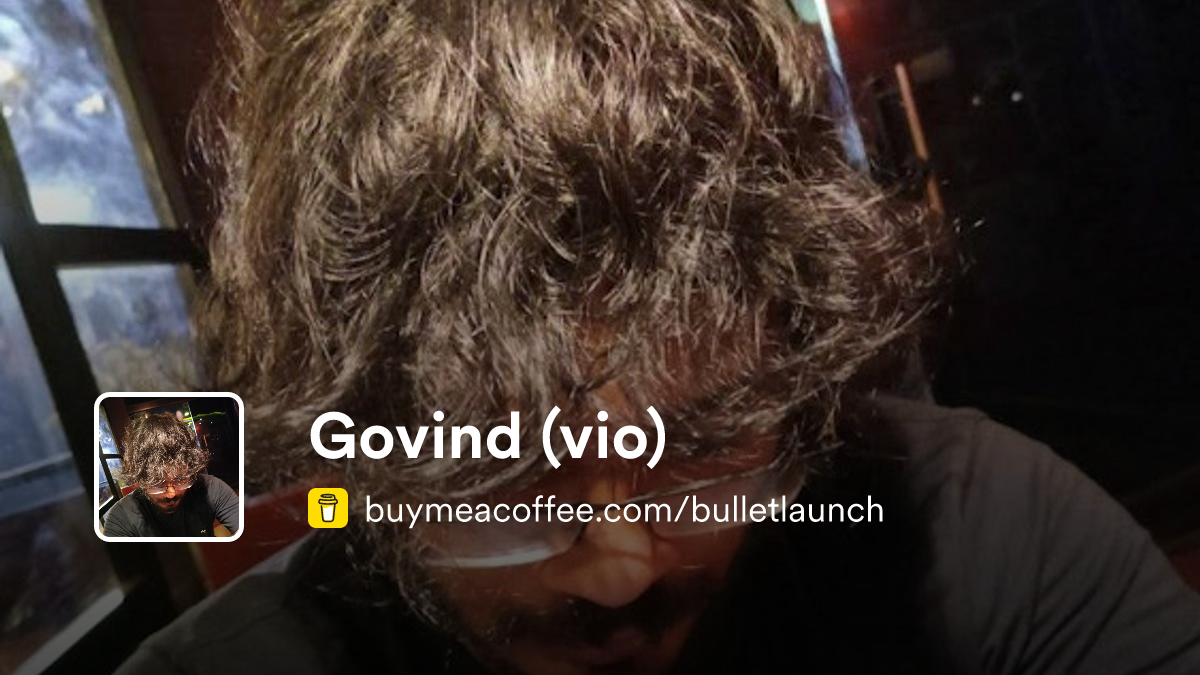 Govind (vio) is things on computer - Buymeacoffee