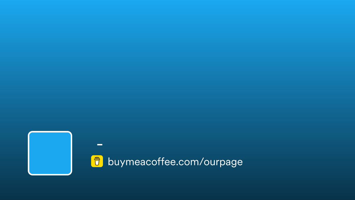 ♥­ - Buymeacoffee
