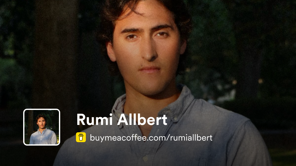 Rumi Allbert - Buymeacoffee