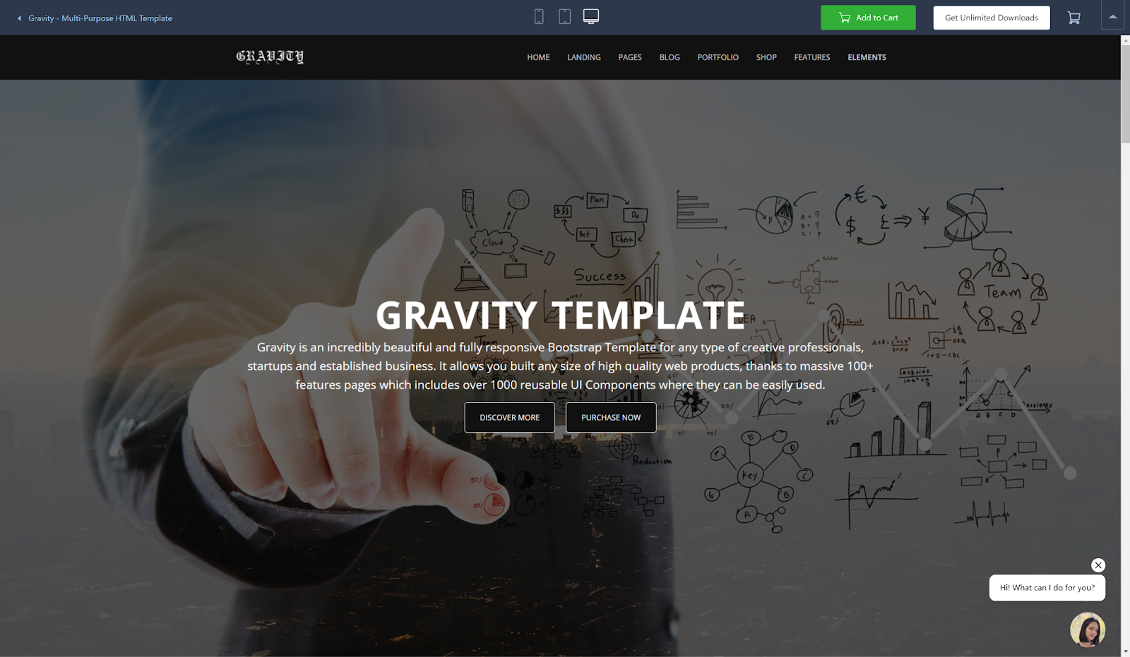 Gravity Multi-Purpose HTML Template — CodeLearner - Buymeacoffee
