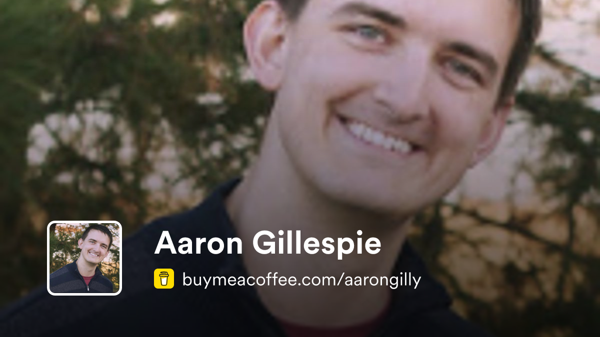 Aaron Gillespie - Buymeacoffee