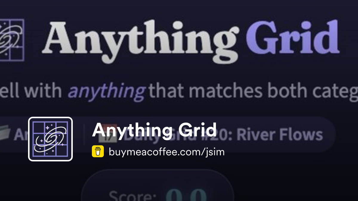 Anything Grid is Building and maintaining AnythingGrid.com ...