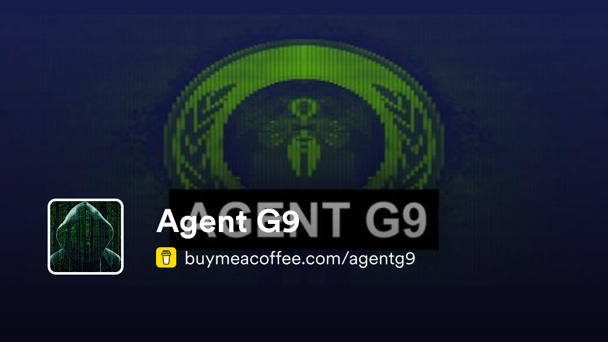 Agent G9 - Buymeacoffee