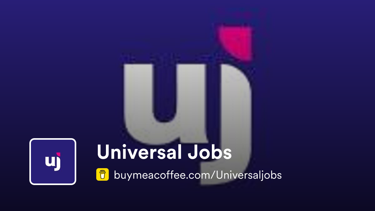 Universal Jobs Buymeacoffee