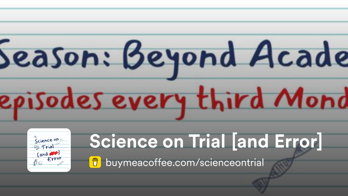 Science on Trial [and Error] - Buymeacoffee