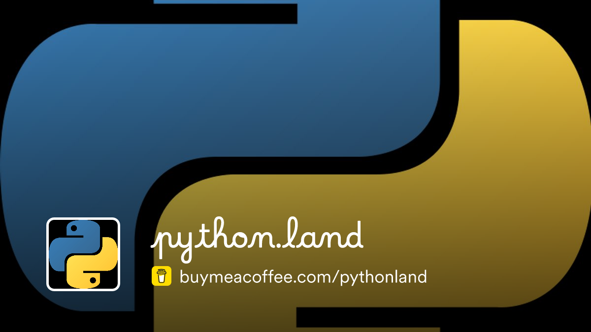 python.land - Buymeacoffee