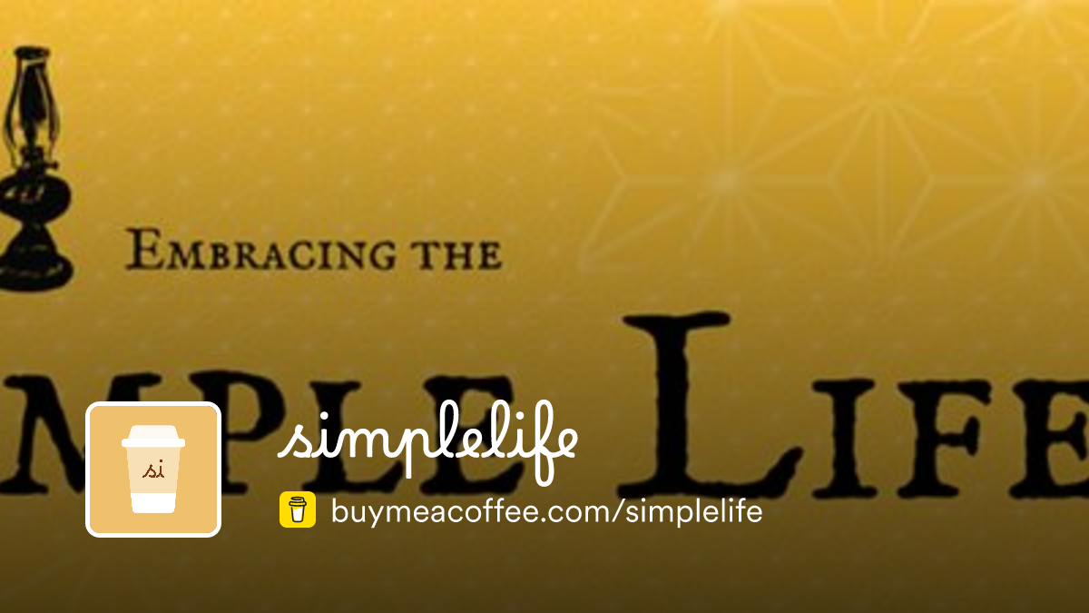 simplelife is Podcasts on Simple Living - Buymeacoffee
