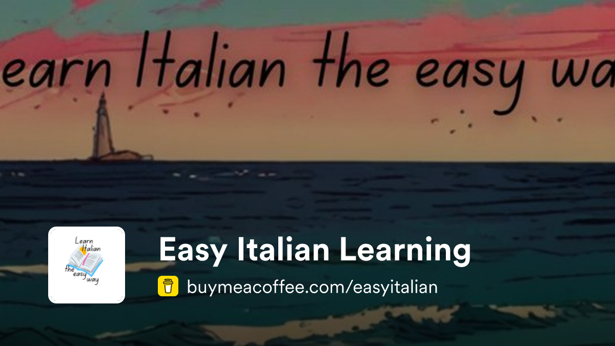 Easy Italian Learning Buymeacoffee