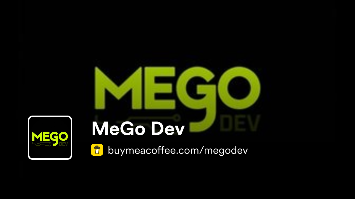 MeGo Dev - Buymeacoffee