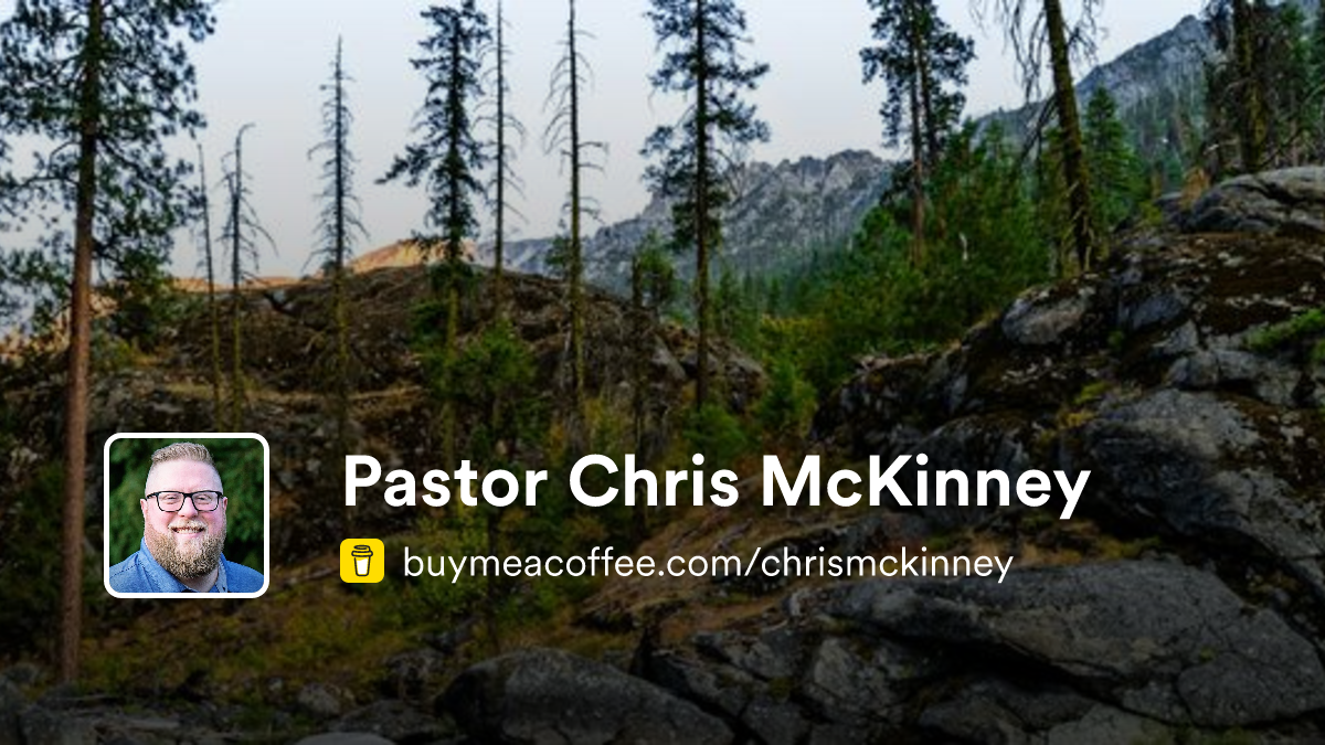 Pastor Chris McKinney - Buymeacoffee