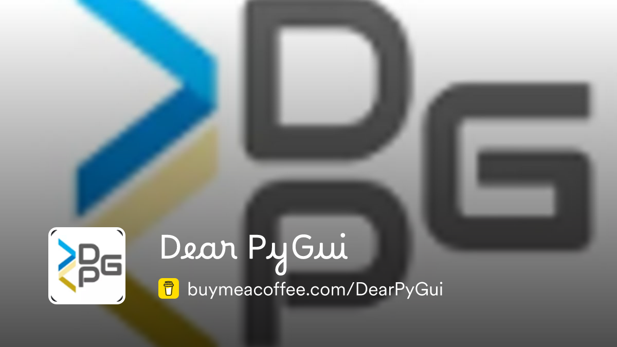 Dear PyGui is creating the Dear PyGui Python library - Buymeacoffee