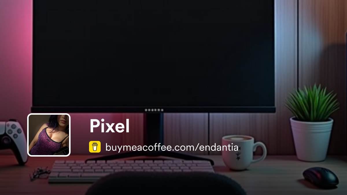 Pixel is Gamer on Twitch create custom graphics - Buymeacoffee