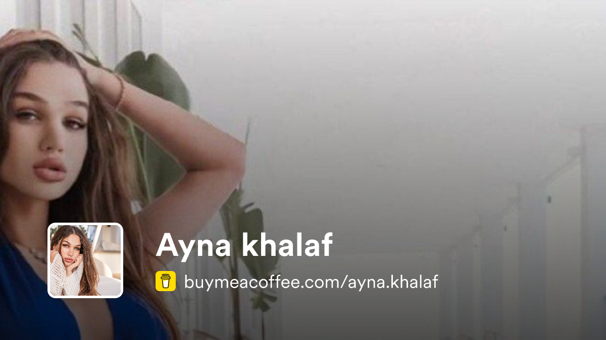 Ayna Khalaf Onlyfans Leaked