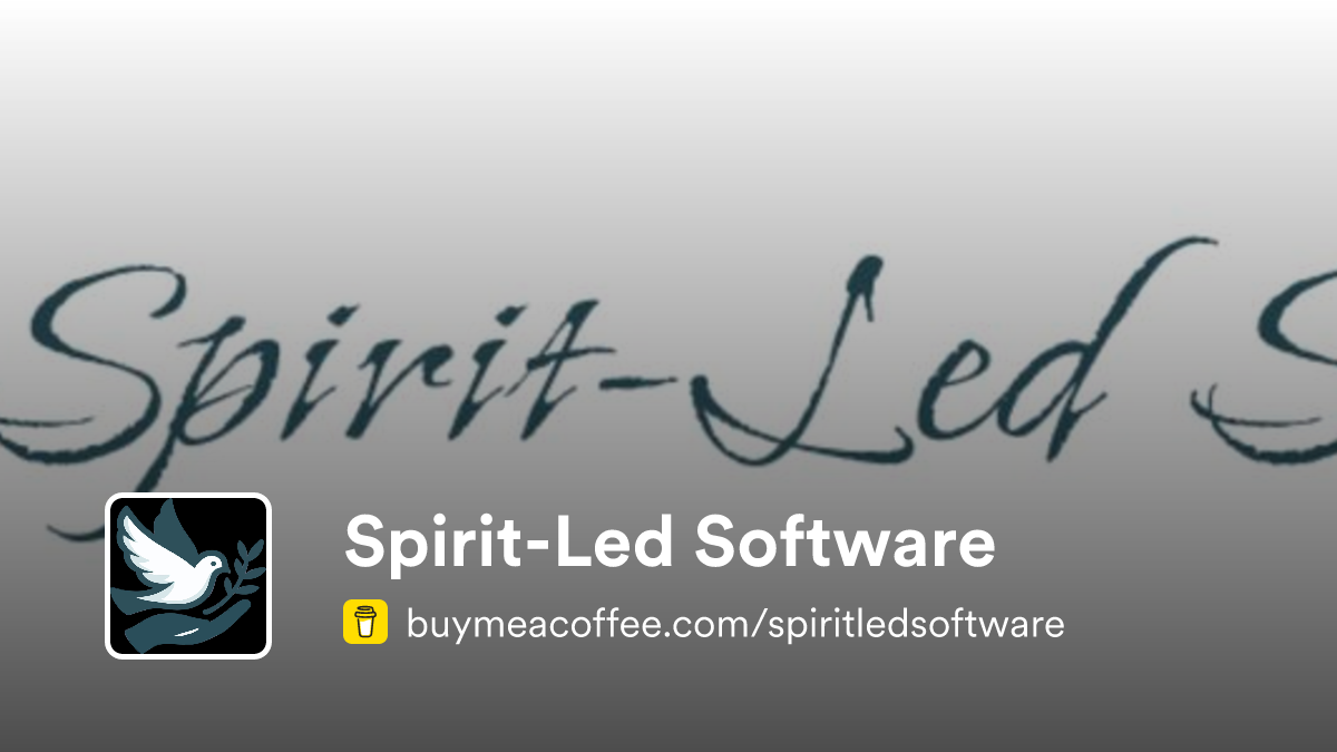 Spirit-Led Software - Buymeacoffee