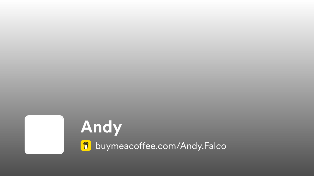 Andy - Buymeacoffee