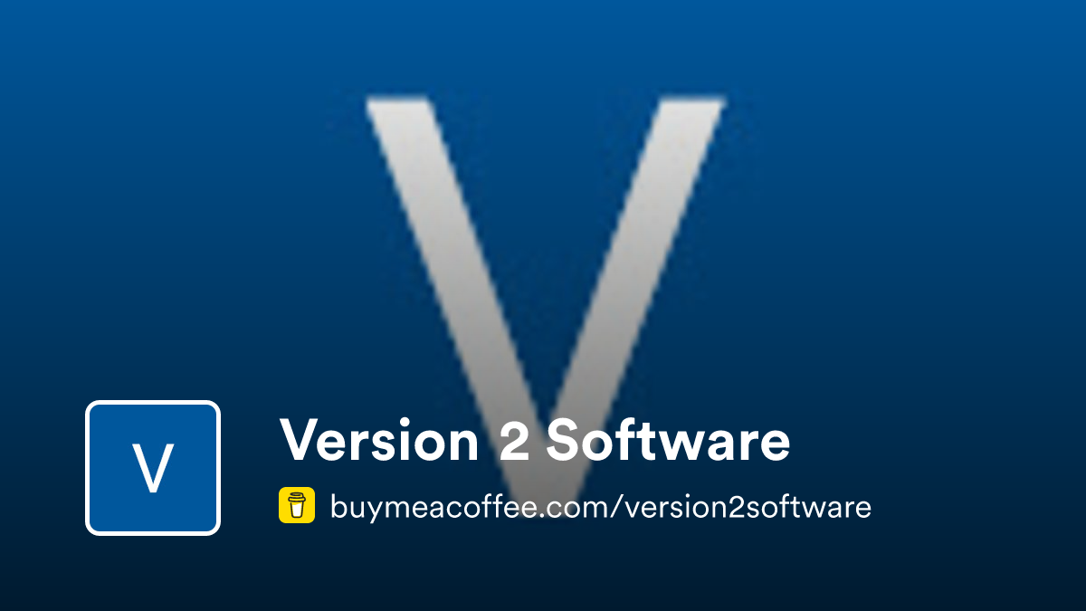 Version 2 Software - Buymeacoffee
