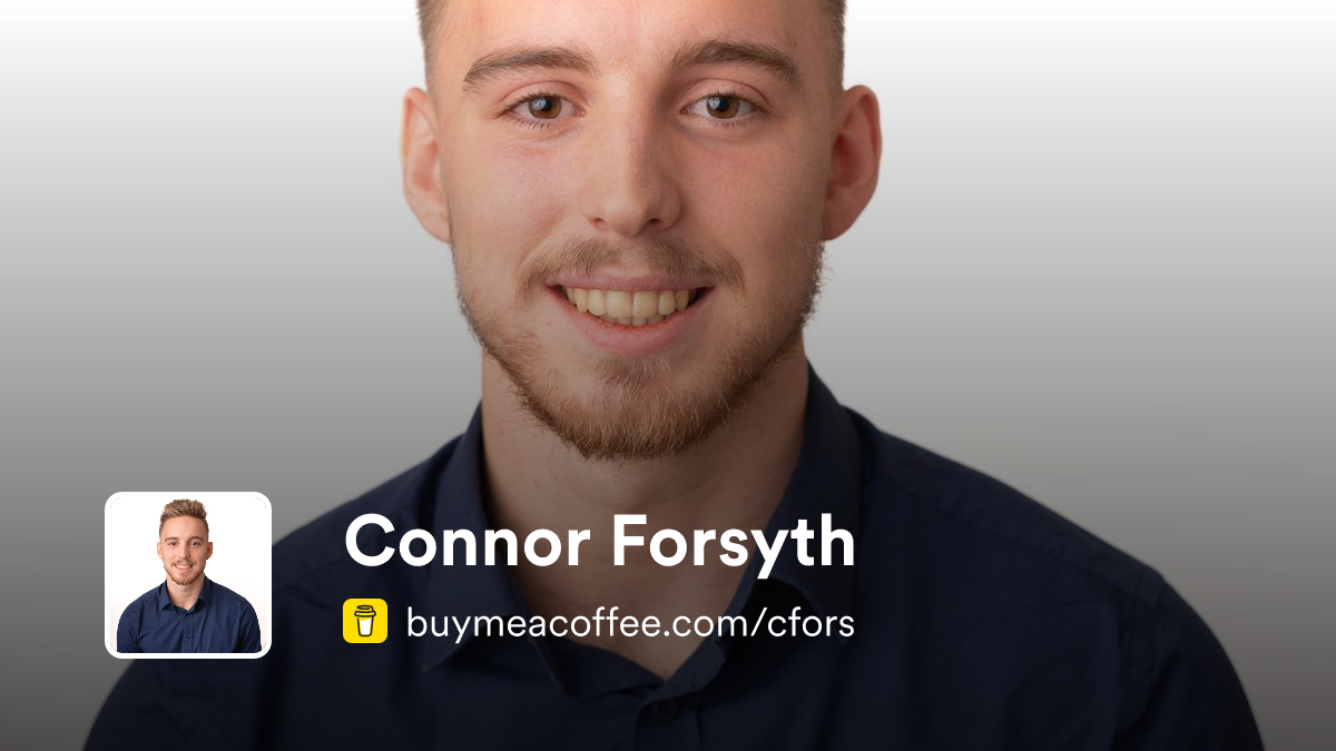Connor Forsyth - Buymeacoffee