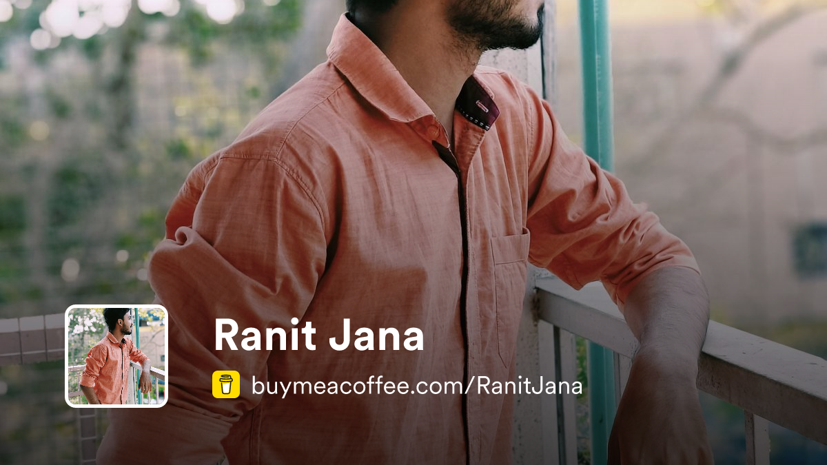 Ranit Jana - Buymeacoffee