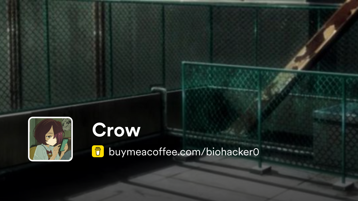 Crow is I make da software 🦉 - Buymeacoffee