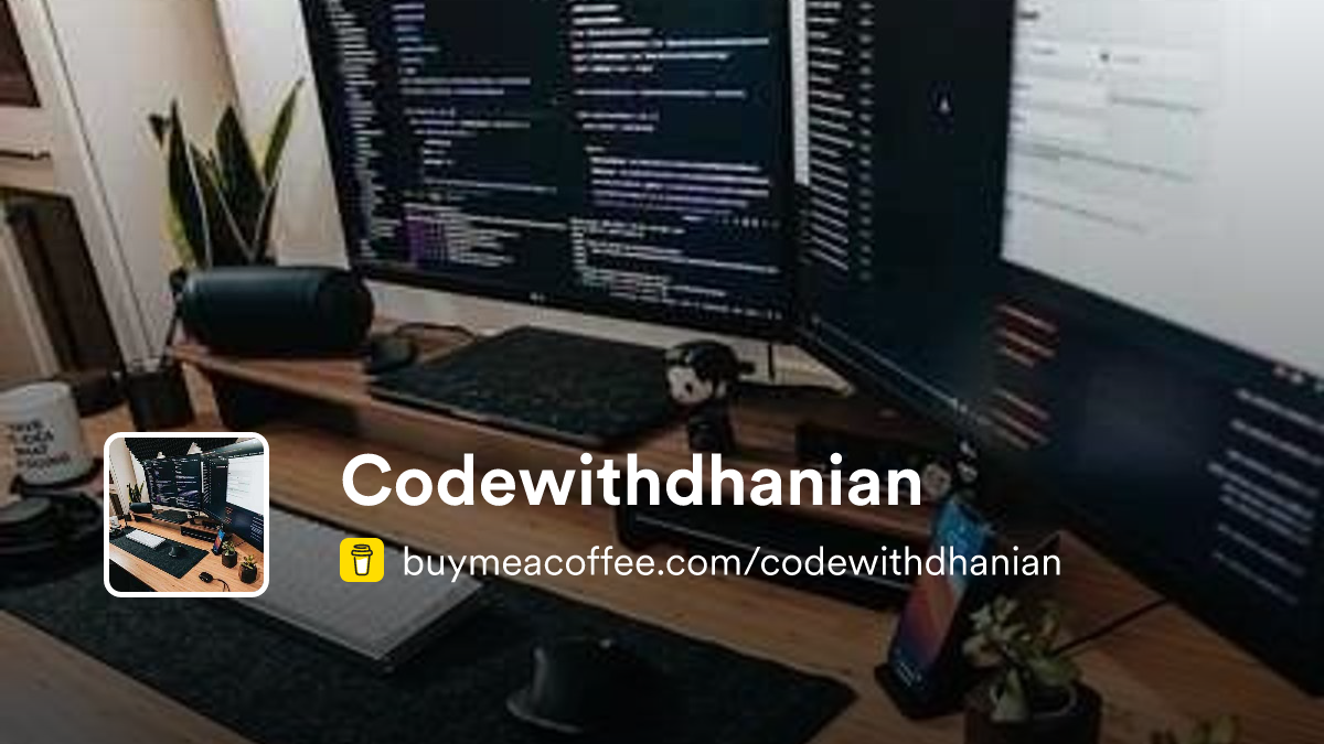 Codewithdhanian buymeacoffee