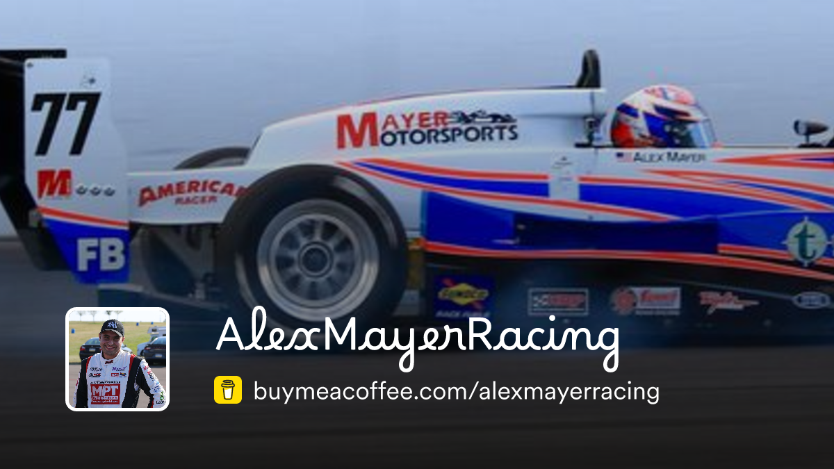 AlexMayerRacing is Experiences in Motorsports - Buymeacoffee