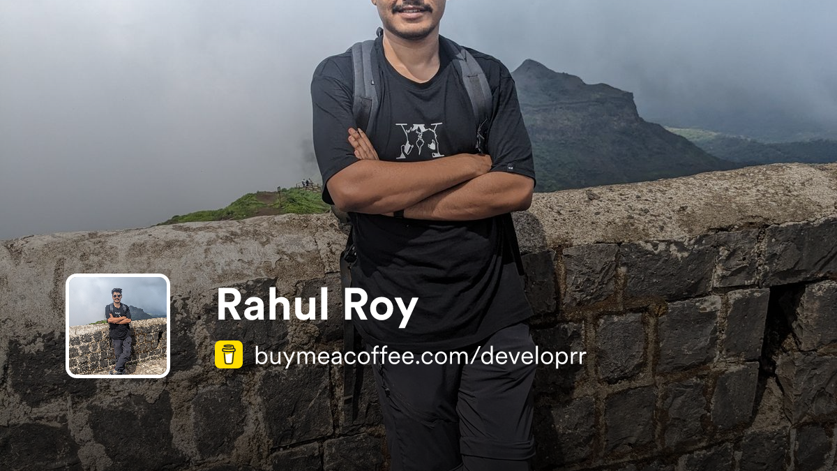 Rahul Roy - Buymeacoffee