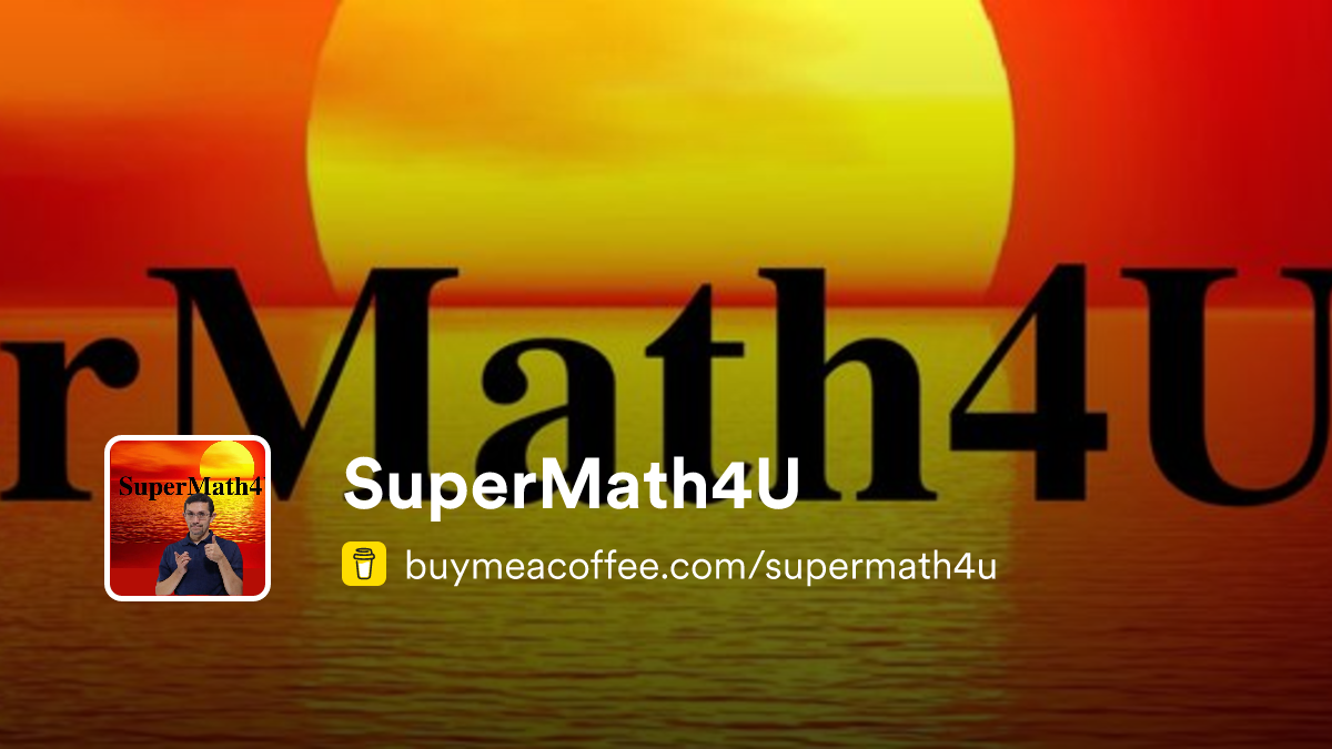 SuperMath4U is I'm creating Math connections! - Buymeacoffee