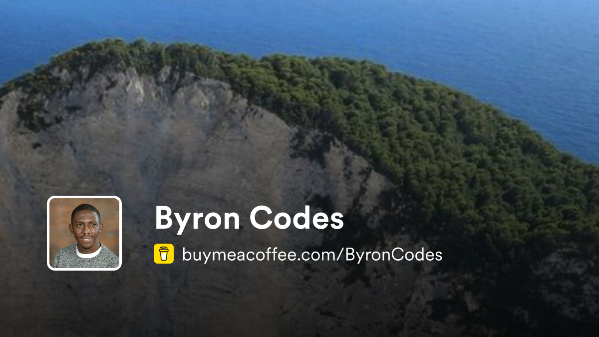 Byron Codes is coding for life - Buymeacoffee