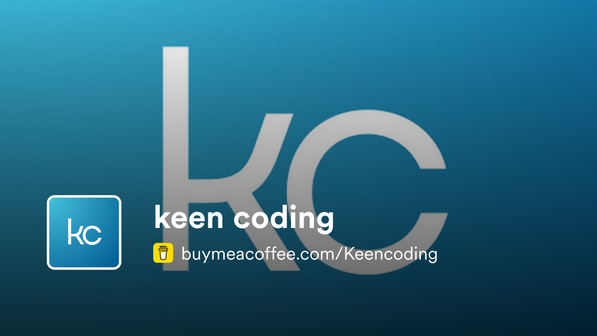 keen coding - Buymeacoffee