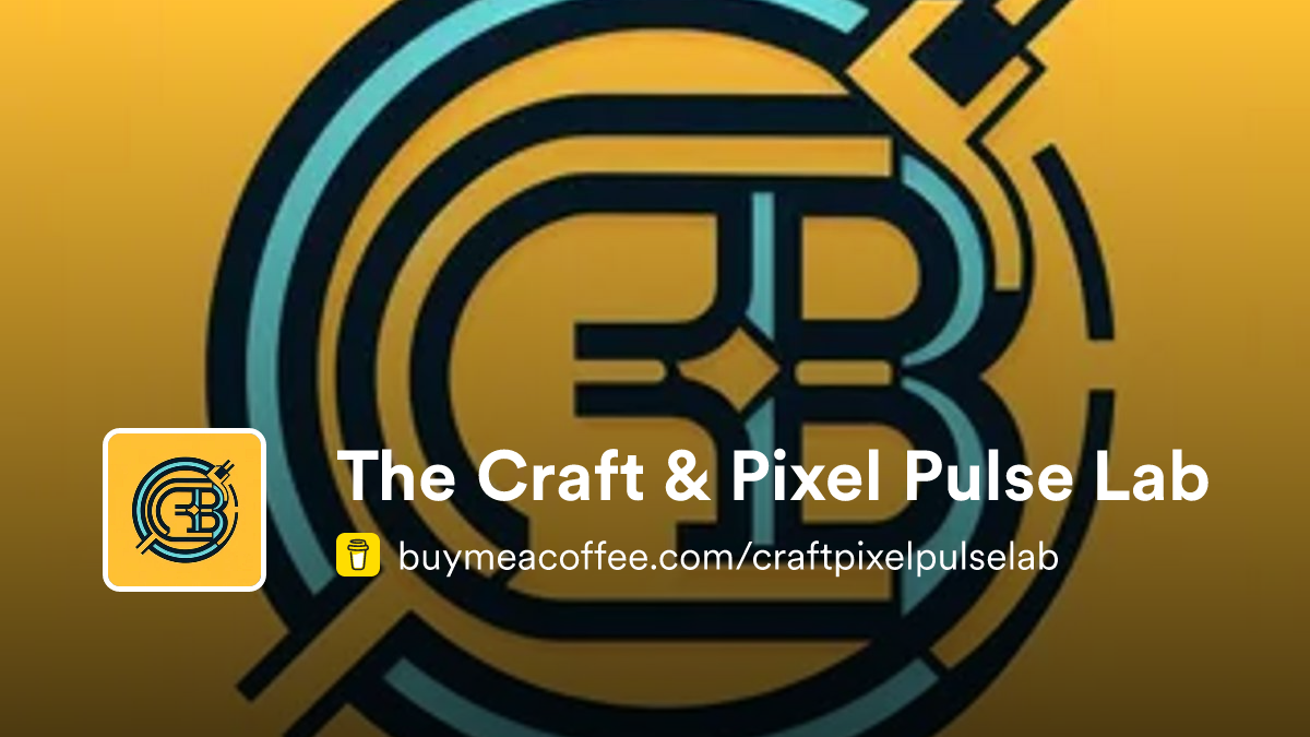 The Craft & Pixel Pulse Lab - Buymeacoffee