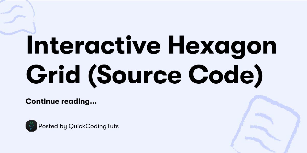 Interactive Hexagon Grid (Source Code) — QuickCodingTuts - Buymeacoffee