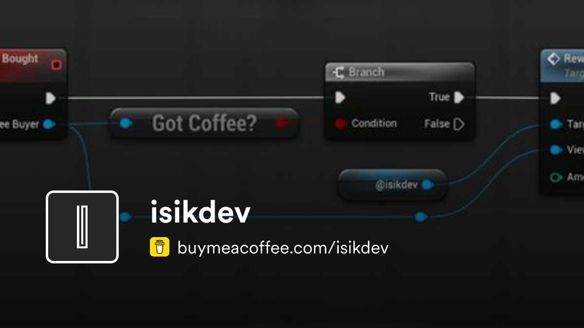 isikdev is creating games in Unreal Engine - Buymeacoffee