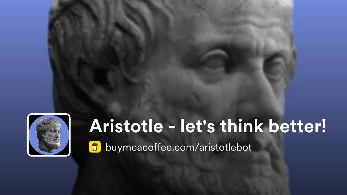 Aristotle - let's think better! is Software - Buymeacoffee