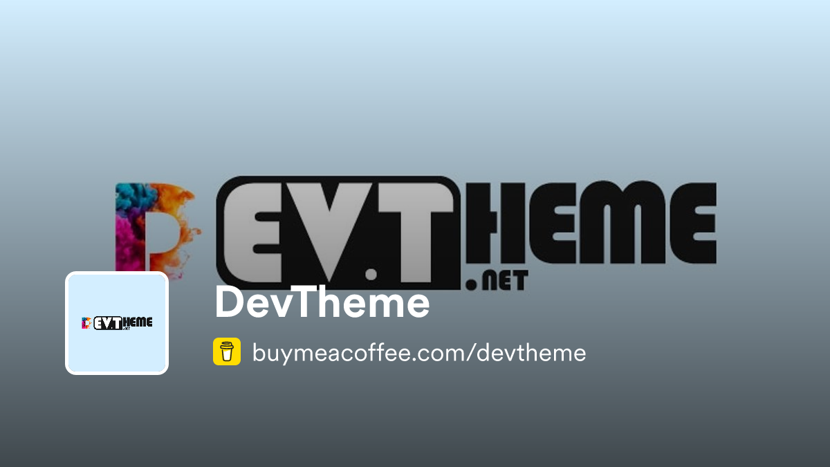 DevTheme - Buymeacoffee