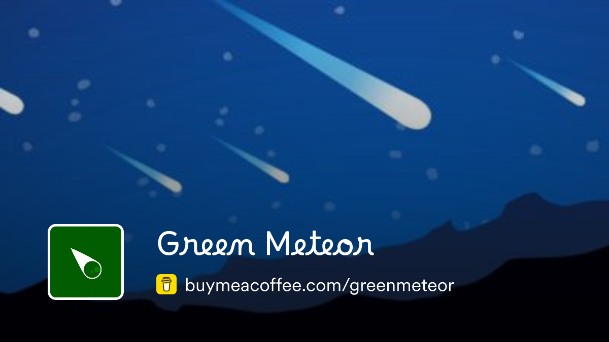 Green Meteor is Creating HumHub modules & themes - Buymeacoffee