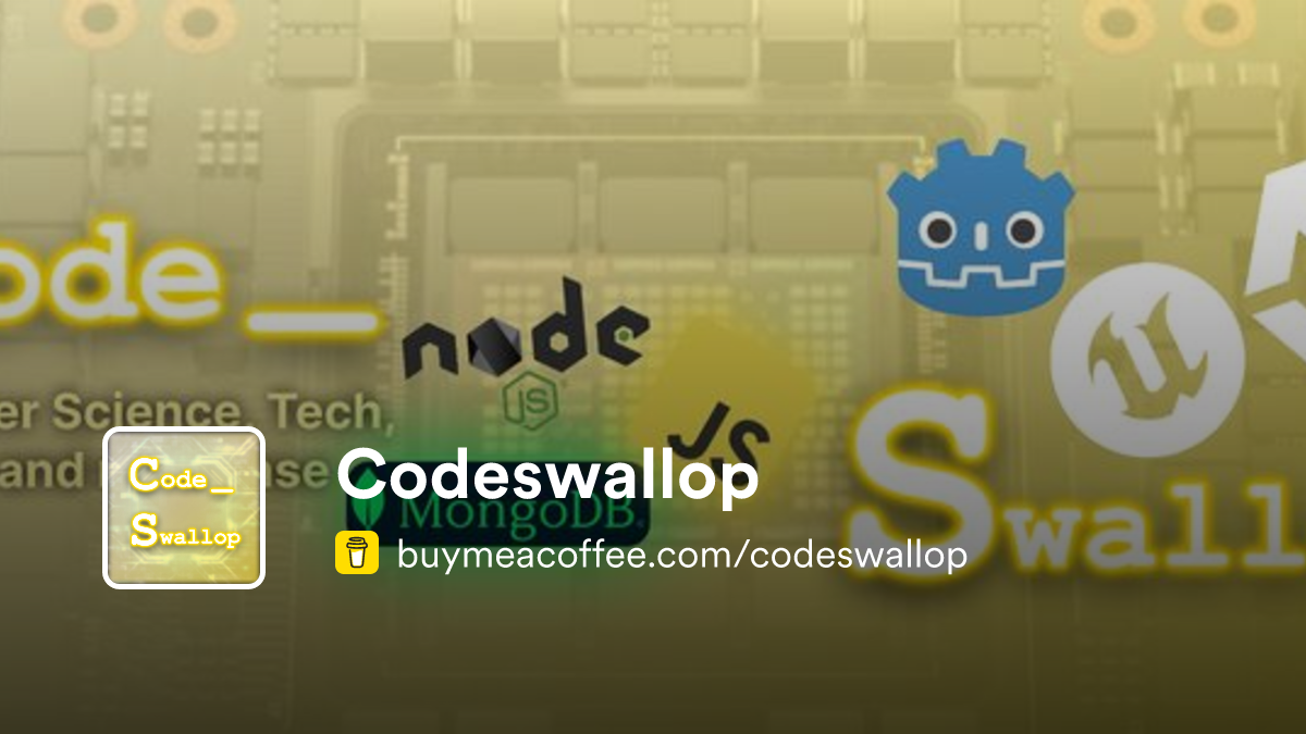 Codeswallop is creating Technology and Coding videos - Buymeacoffee