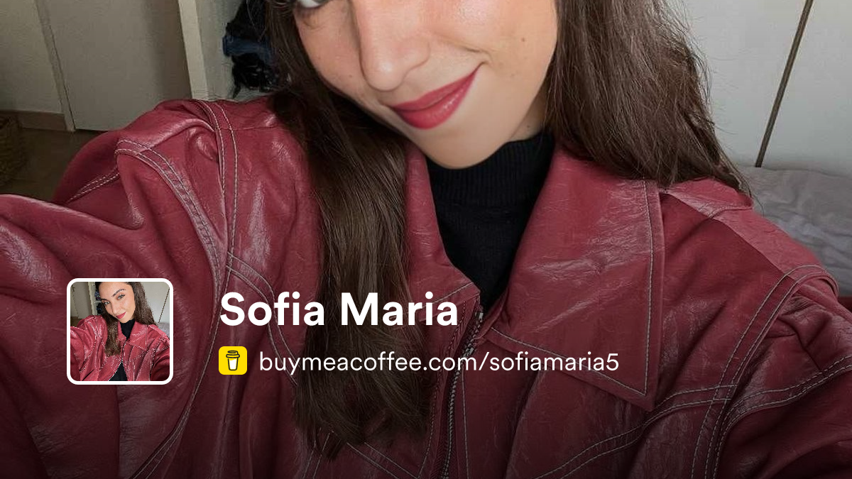 Sofia Maria - Buymeacoffee