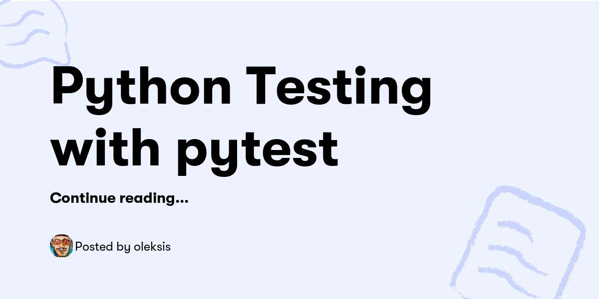 Python Testing with pytest — oleksis - Buymeacoffee