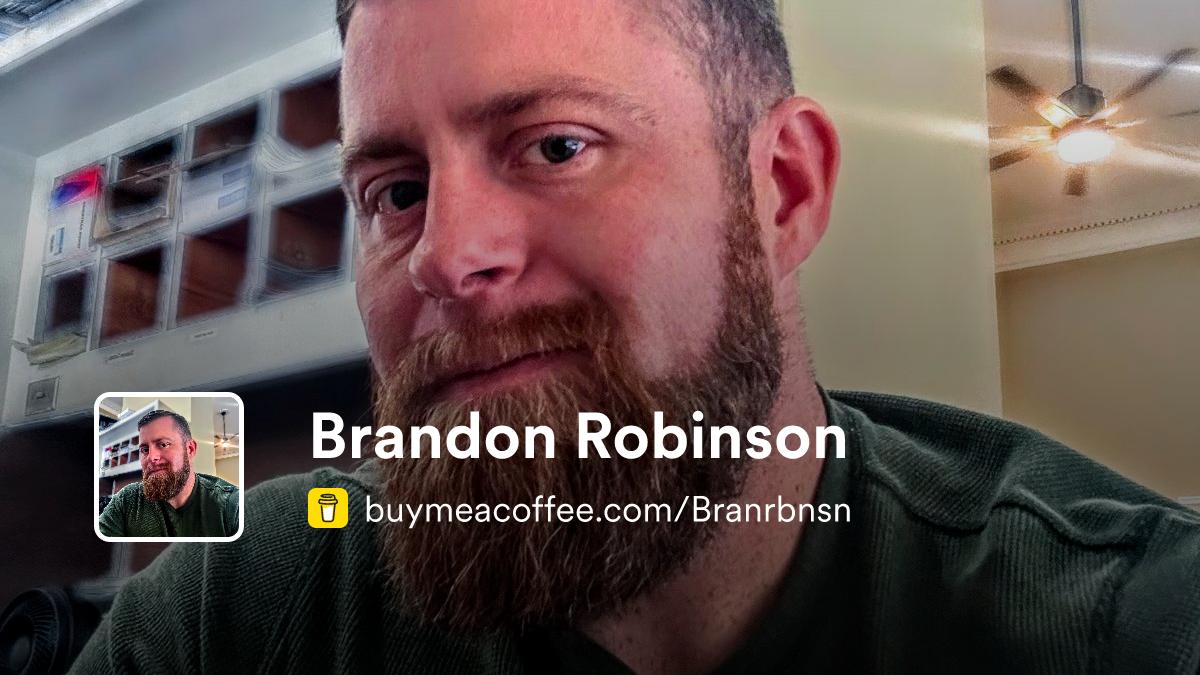 Brandon Robinson - Buymeacoffee