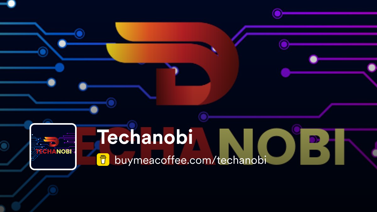 Techanobi - Buymeacoffee