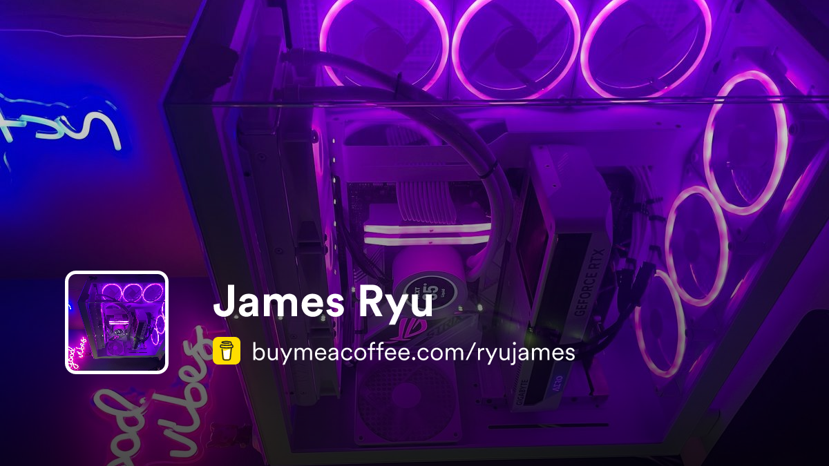 James Ryu - Buymeacoffee