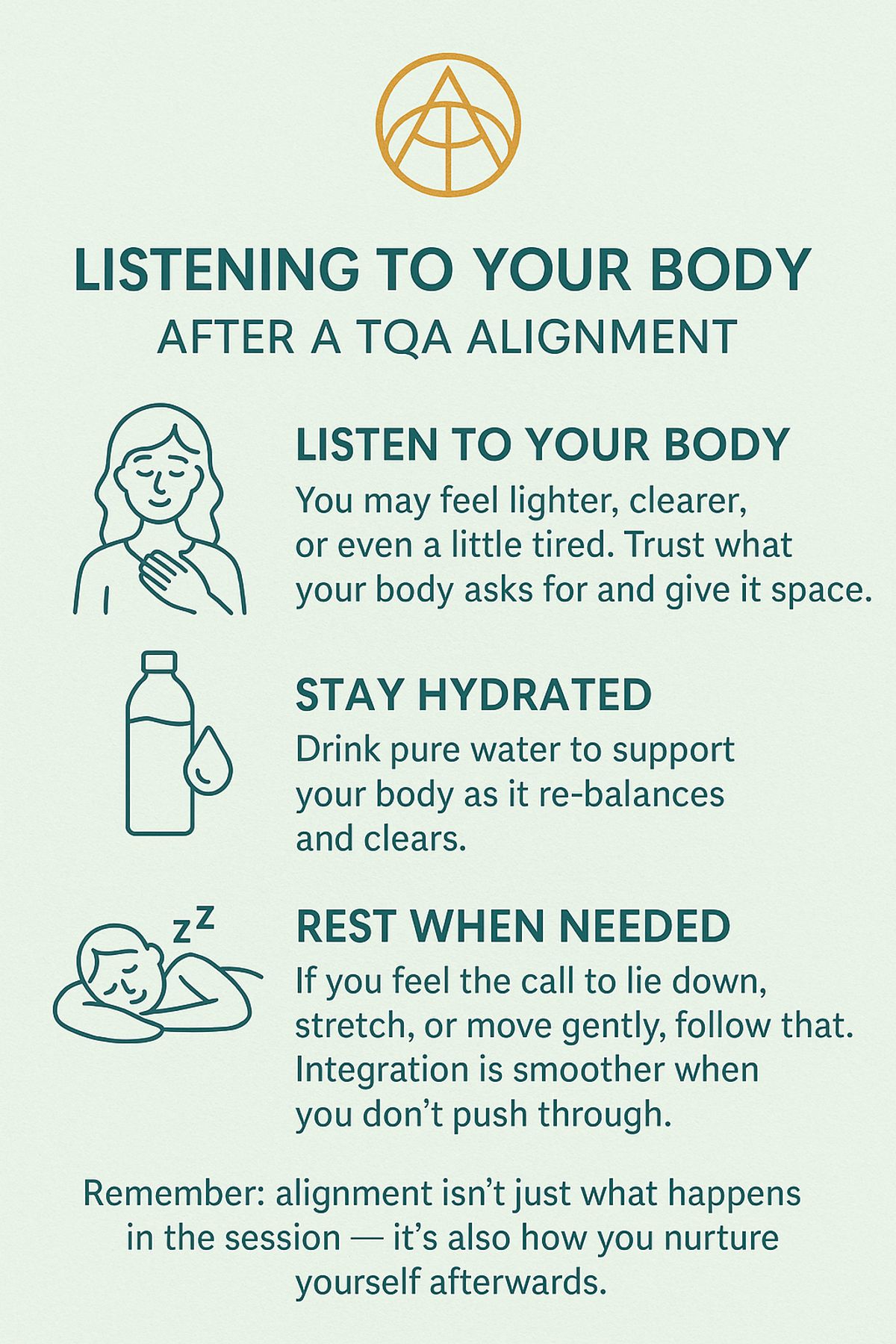 Listening To Your Body After A Tqa Alignment True Quantum Alignment