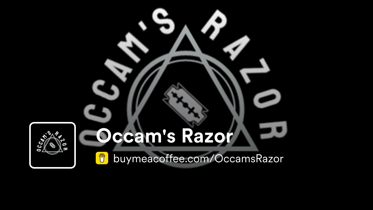 Occam's Razor - Buymeacoffee