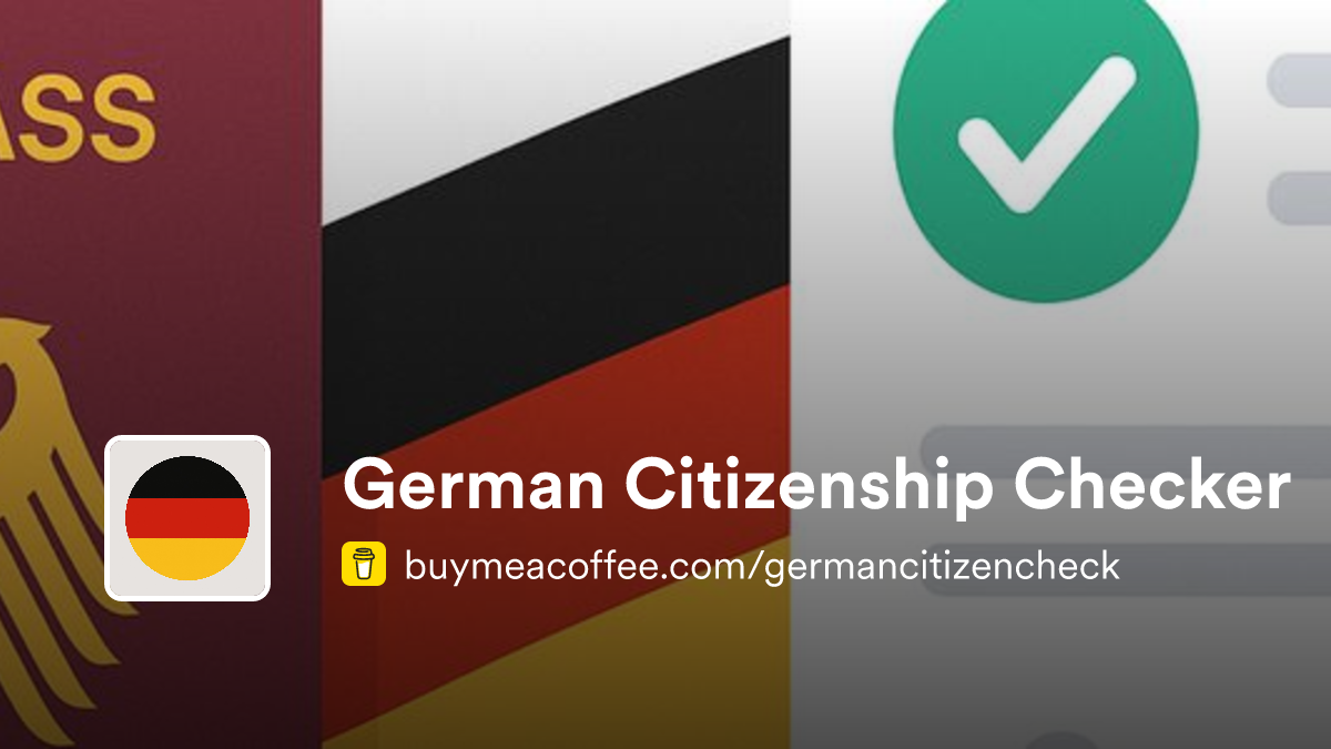 German Citizenship Checker - Buymeacoffee