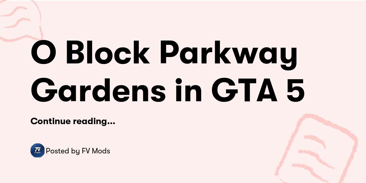 O Block Parkway Gardens in GTA 5 — FV Mods - Buymeacoffee