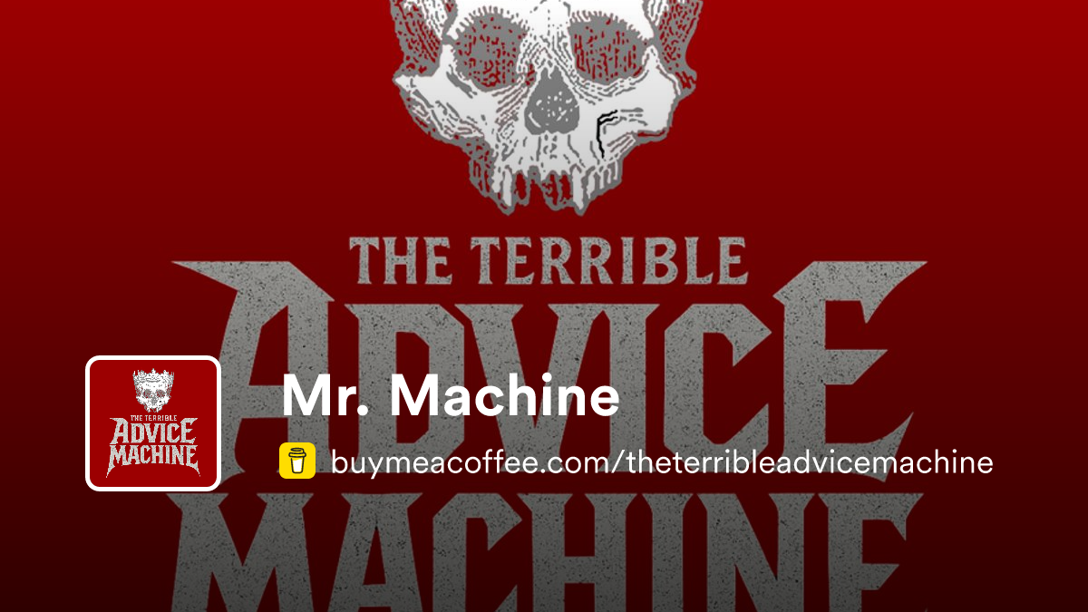 Mr. Machine - Buymeacoffee